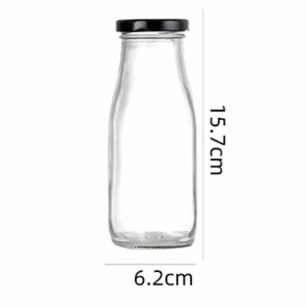 330 ML Clear Milk Glass Bottle 1