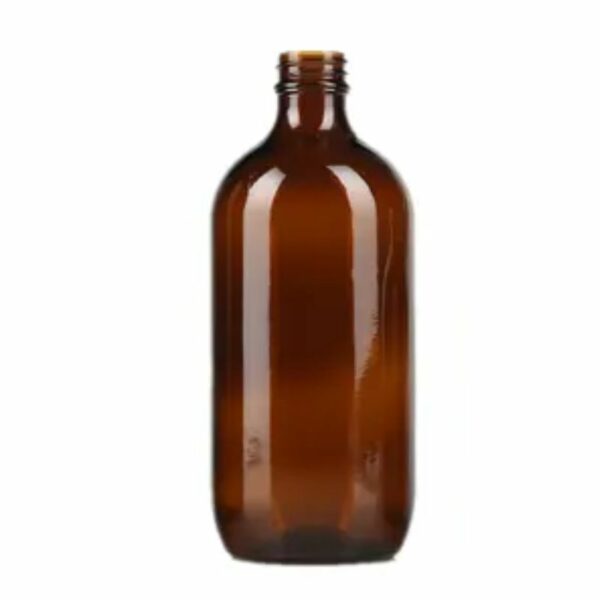 350 ML Medical Round Amber Glass Bottle 1