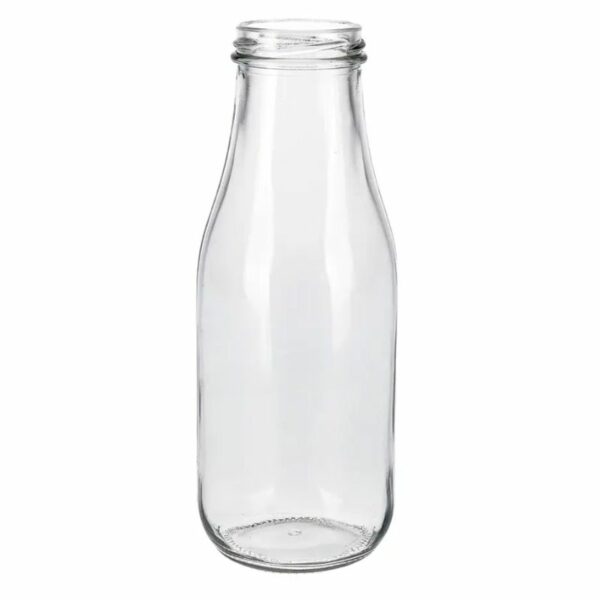 500 ML Clear Milk Glass Bottle 1