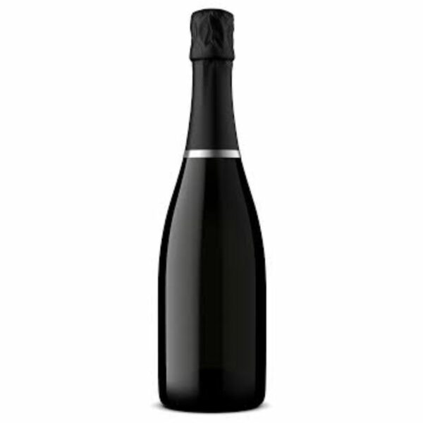 750ML Black Champagne Bottle 1